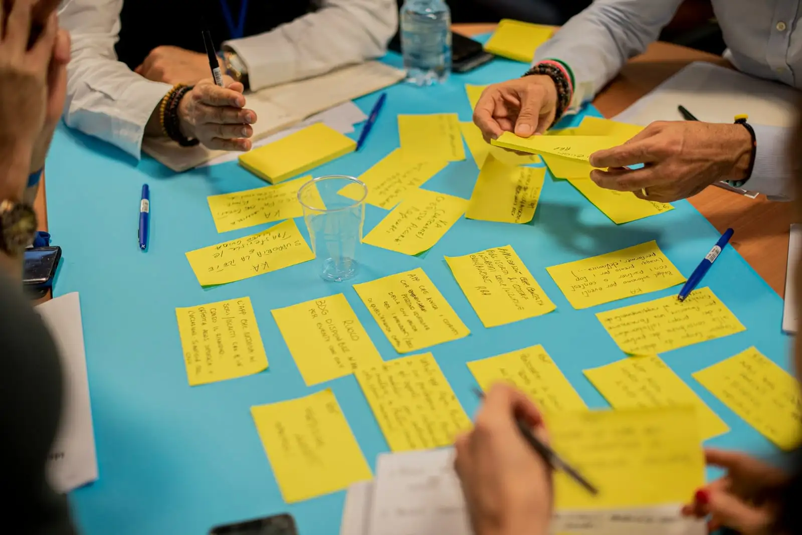 People in workshop collaborating - Working Backwards